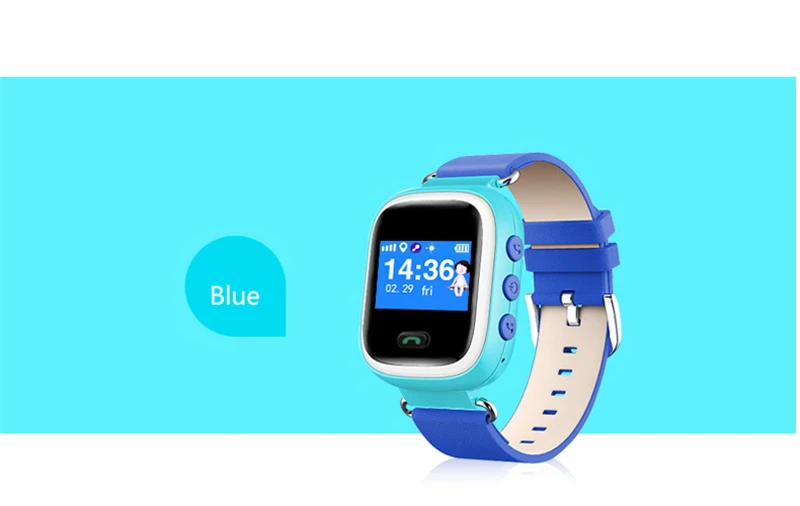 SZMUGUA Kids Smart Watch 1.0" Color Screen With GPS Tracker SOS Monitor Positioning Baby Compatible With IOS& Android