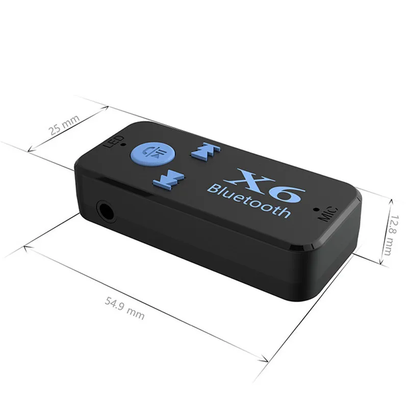 Беспроводной Bluetooth X6 мини 4 1 Aux аудио приемник адаптер 3 5 мм Автомобильный Mp3