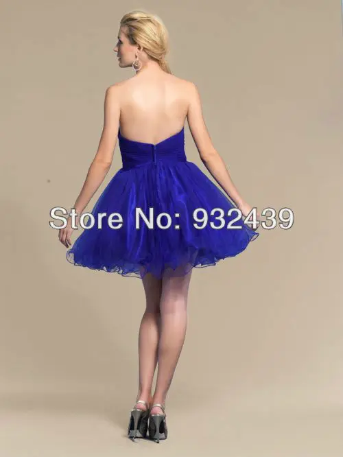 Strapless Sparkle Sequin And Beads Tulle 2013 Short Girls' Graduation Prom Dress Party A-line Ruched | Свадьбы и торжества