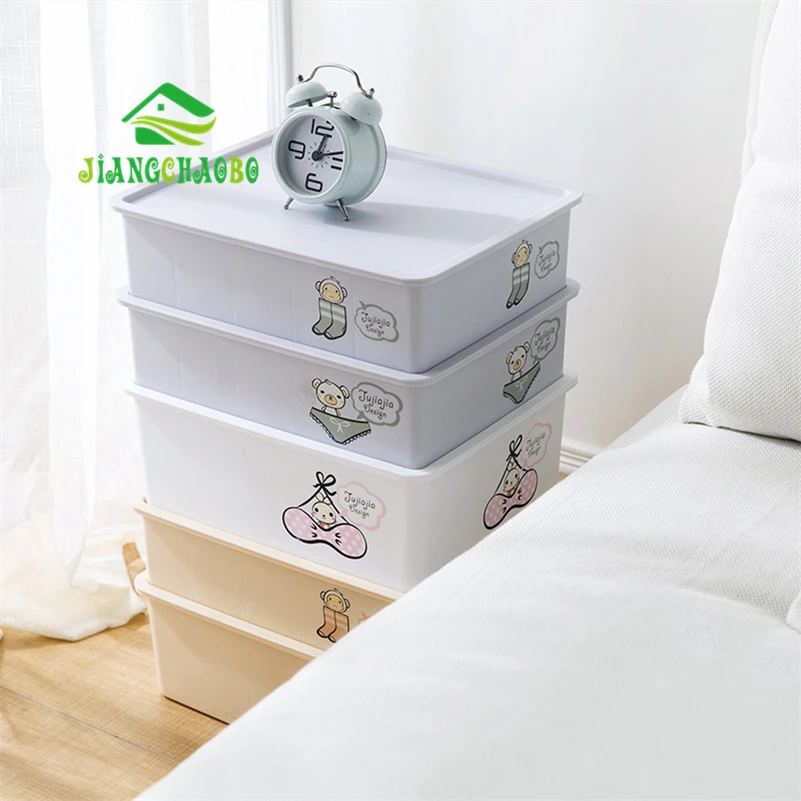 Коробка для хранения нижнего белья JiangChaoBo в клетку Для Хранения пластиковая