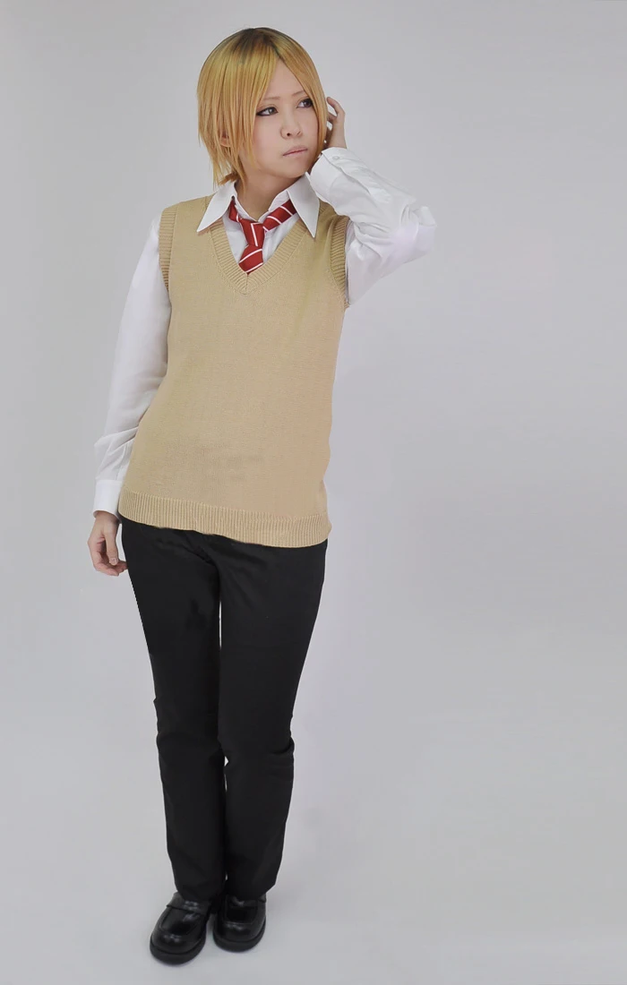 Haikyuu! Летняя униформа для старшей школы Nekoma kozume kenma / Kuroo Tetsurou Косплей костюмы на