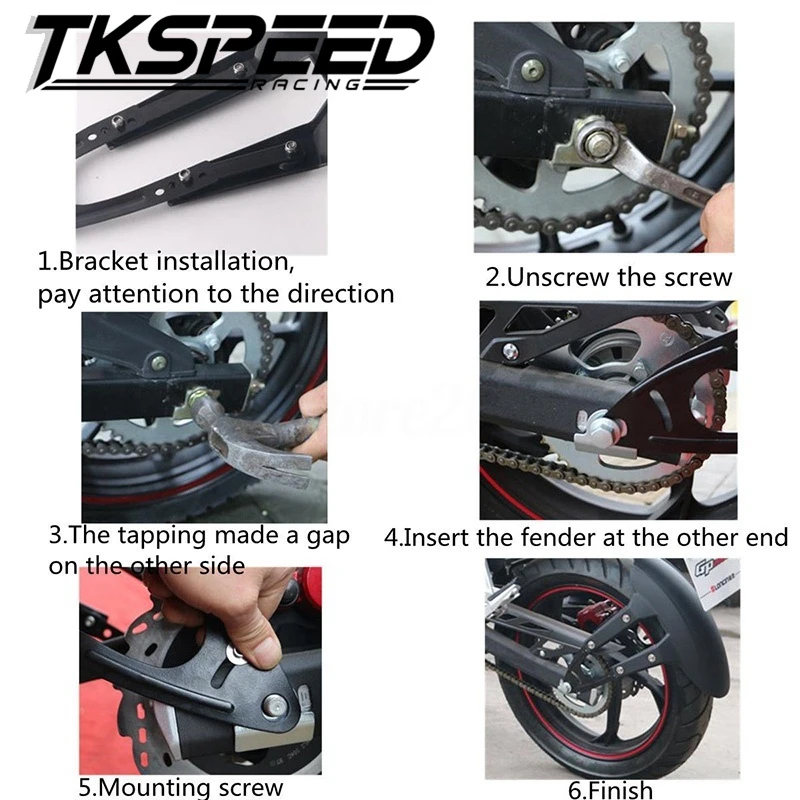 Бесплатная доставка мотоцикла крыло заднюю крышку мотоцикл обратно для Suzuki Kawasaki