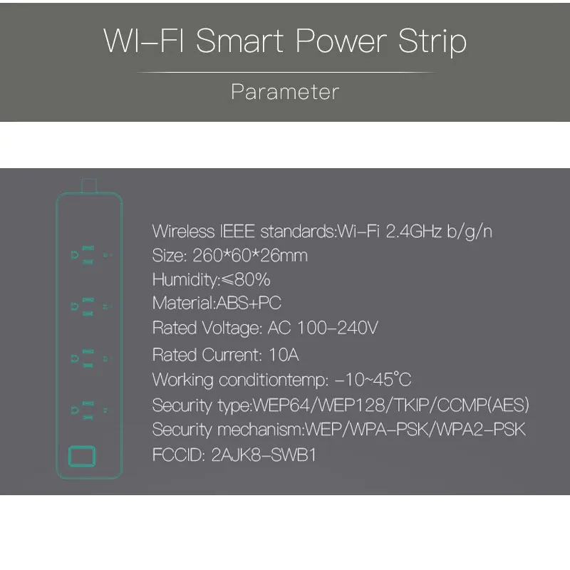 Wifi USB умная розетка штепсельная вилка США переключатель перегрузки защита от