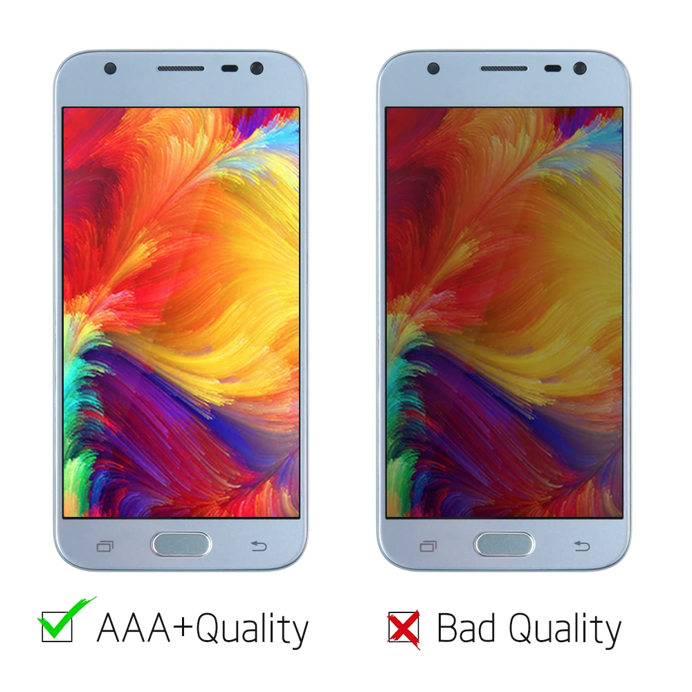 10 шт./лот AMOLED J330 для Samsung J3 2017 стеклянный дисплей J330F ЖК сенсорный дигитайзер Galaxy Pro