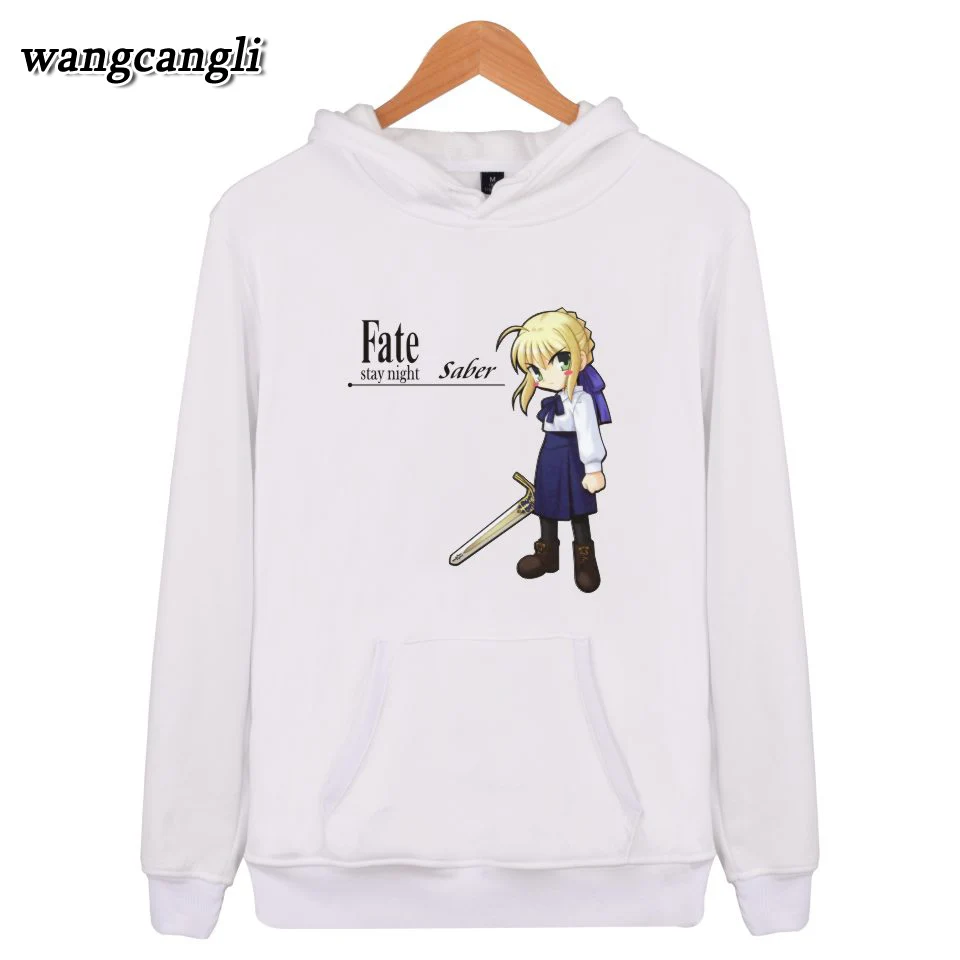 Зимний Свитшот Fate Stay Night в стиле Харадзюку мужские модные пуловеры толстовки с
