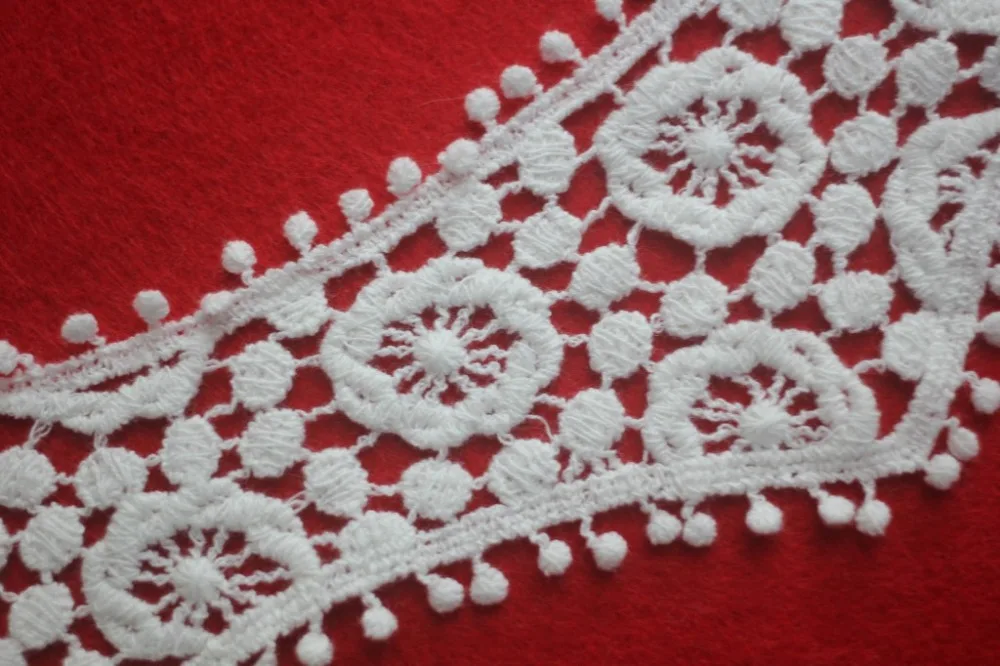 

40cm*27cm 100% Cotton White Sewing Craft Neckline Lace Collar Applique Hot Sale