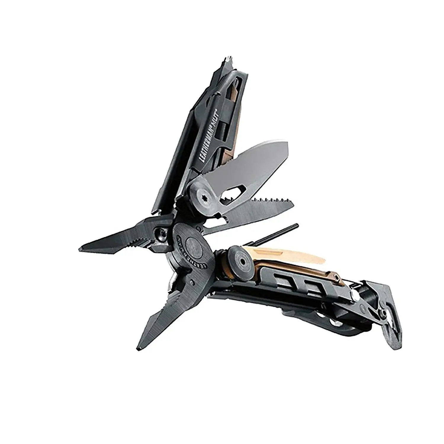 Мультитул LEATHERMAN-MUT/EOD с огнестрельным и EOD инструментами для техников, черный/серебристый с оболочкой MOLLE