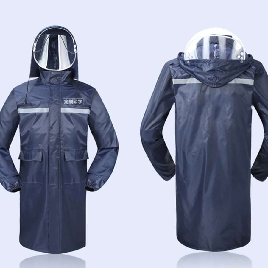 Длинный дорожный мужской дождевик куртка Женский уличный мотоциклетный