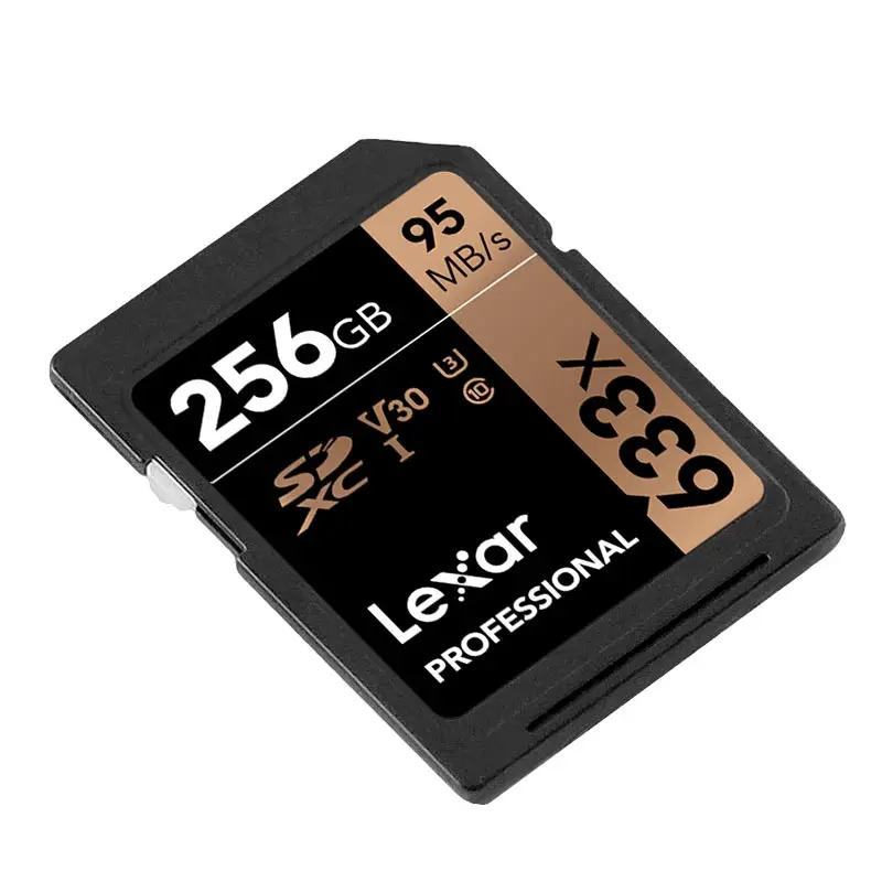 Оригинальный Lexar SD карты 95 м/с 16G 32 GB U1 633x64 128 256 512 U3 Class 10 карт памяти для 1080 p 3D 4 K