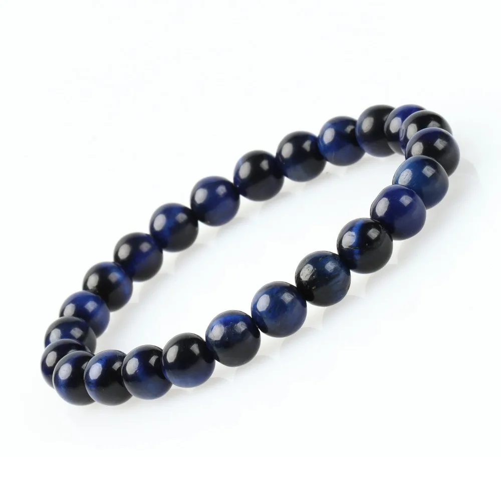 8 мм тигровый глаз натуральный камень лава Будда браслеты из бисера для мужчин