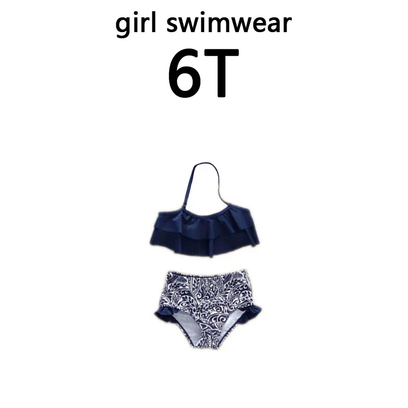 girl size 6T Летние женские купальники для девочек; купальники для мамы и дочки; комплект бикини для мамы и дочки; Одинаковая одежда для семьи; пляжные шорты для мужчин и мальчиков - Цвет: girl size 6T