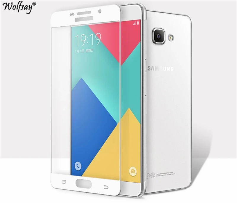 Wolfsay 2 шт для стекла Samsung Galaxy A9 Pro 2016 защита экрана закаленное стекло a9100 6 &quotпленка