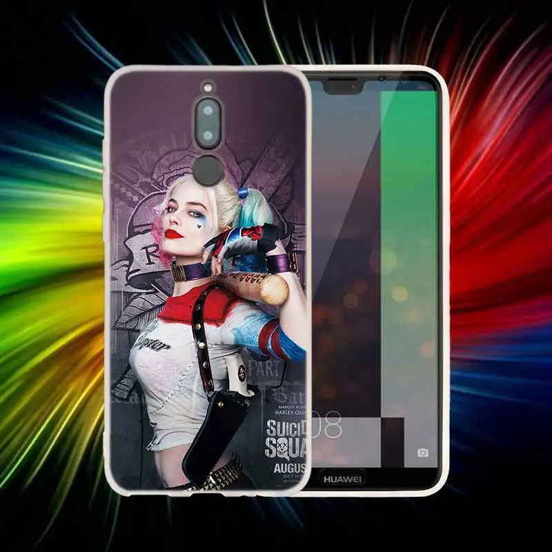 Мягкий силиконовый чехол "," Джокер "," Харли Квинн "для huawei Коврики 20 10 Lite 20 pro s Nova 3 4 3i y9 y6 y5 y7 pro 20X крышка - Цвет: Coque Capa 01
