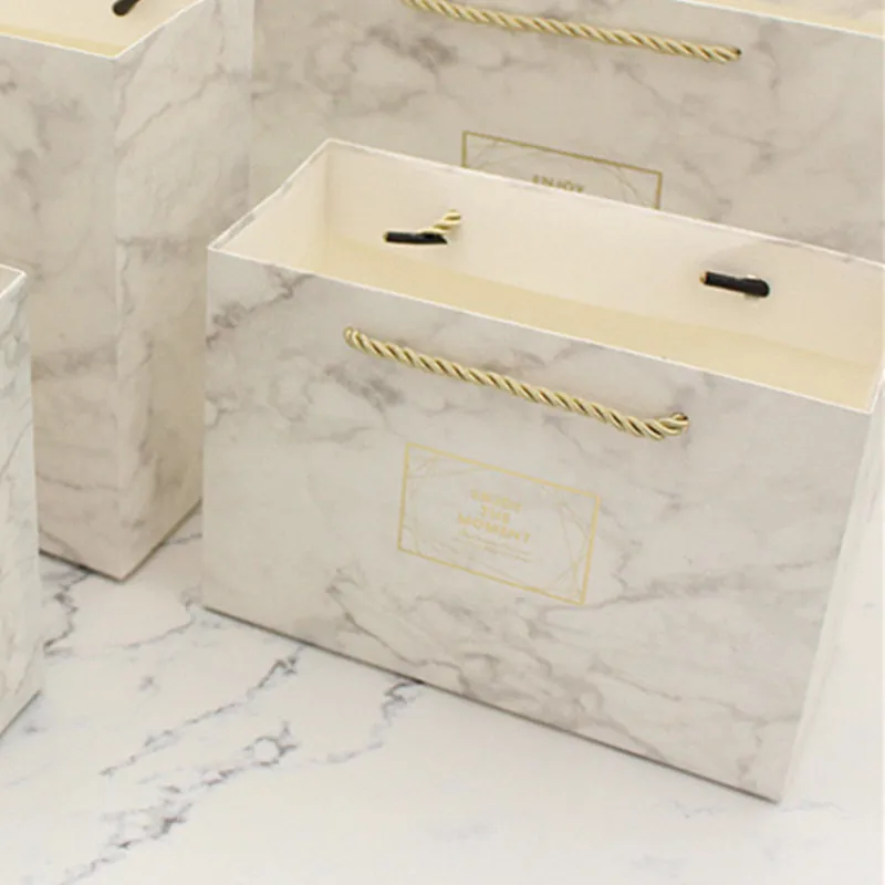 Small Box Marble Color Vintage Wedding Candy Gift Bag Kraft Paper Chocolate Boxes Cookies Women's Bags | Дом и сад