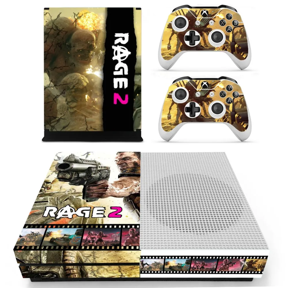 Игра Rage 2 кожи Стикеры наклейки для Xbox One S консоли и контроллеры тонкий s