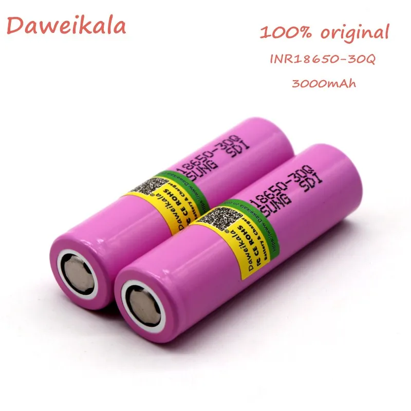 10 шт./Daweikala оригинал для samsung 18650 батарея 3000 мАч INR 30Q 20A литий ионная аккумуляторная