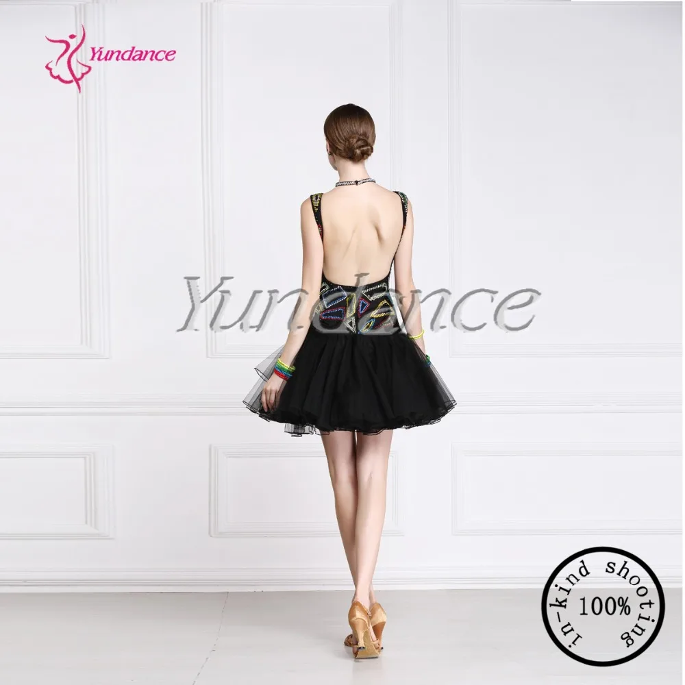 

2016 Latest Design Black Girl Rumba Dance Dress L-13337