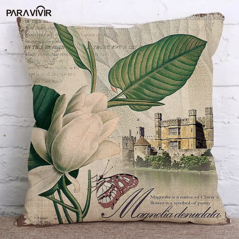 Nordic Главная Декоративные подушки Чехол Винтаж печатных Чехлы для подушек 18*18