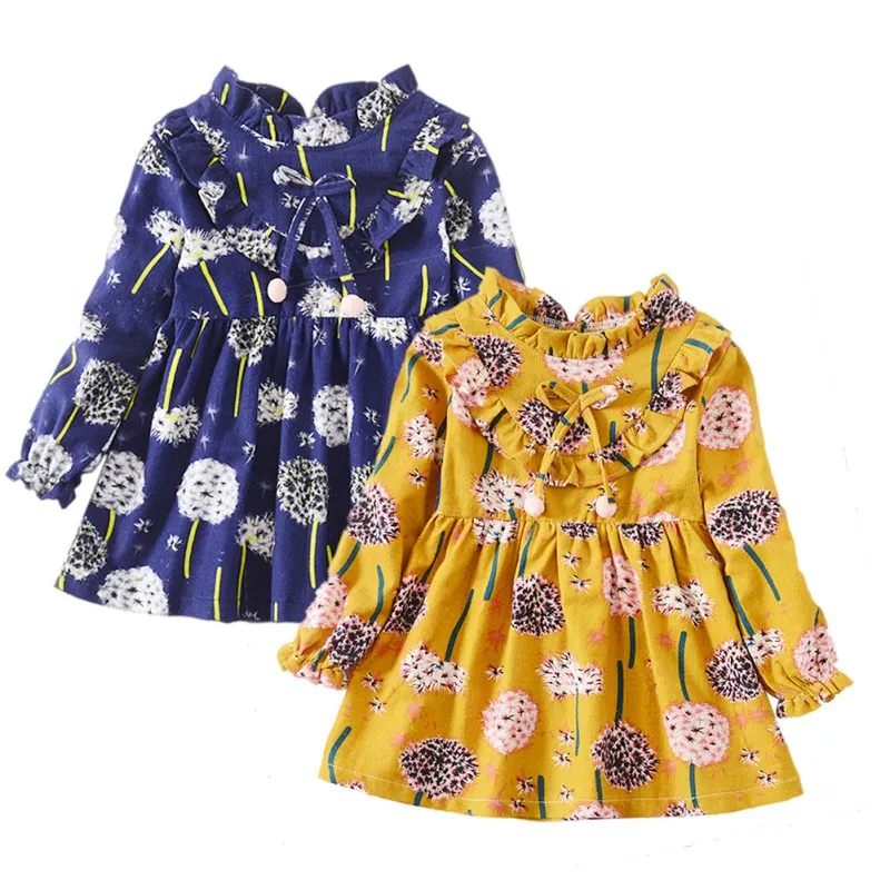 Spring New Fashion Design Casual Children Girls Dress Little Girl Floral Printed | Детская одежда и обувь