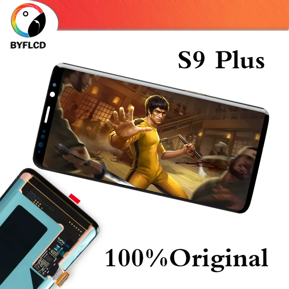 Оригинальный ЖК дисплей для samsung S9 plus G965 G965F Galaxy с рамкой или без рамки в