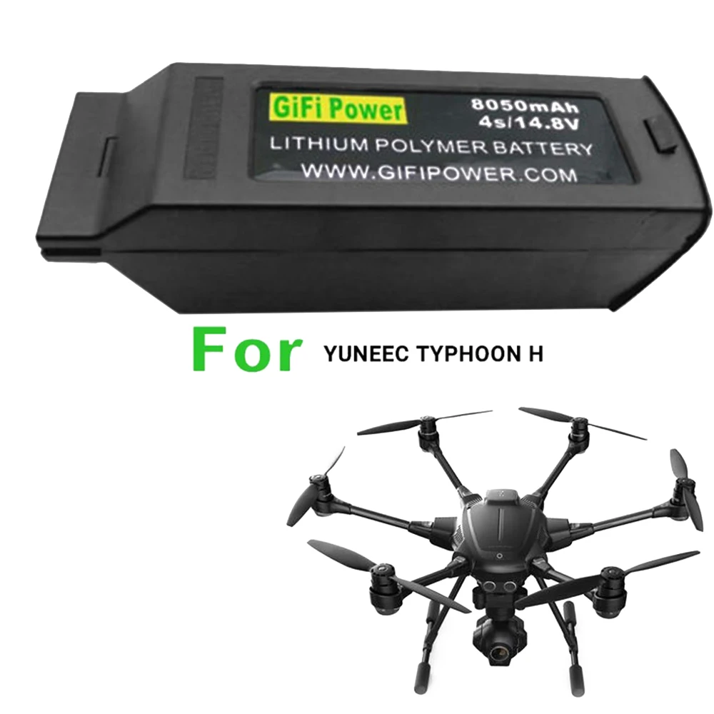 1 шт. GIFI высокое качество 14 8 V 8050mAh 4S Rc Lipo батарея для Yuneec Typhoon H H480|Аккумуляторы