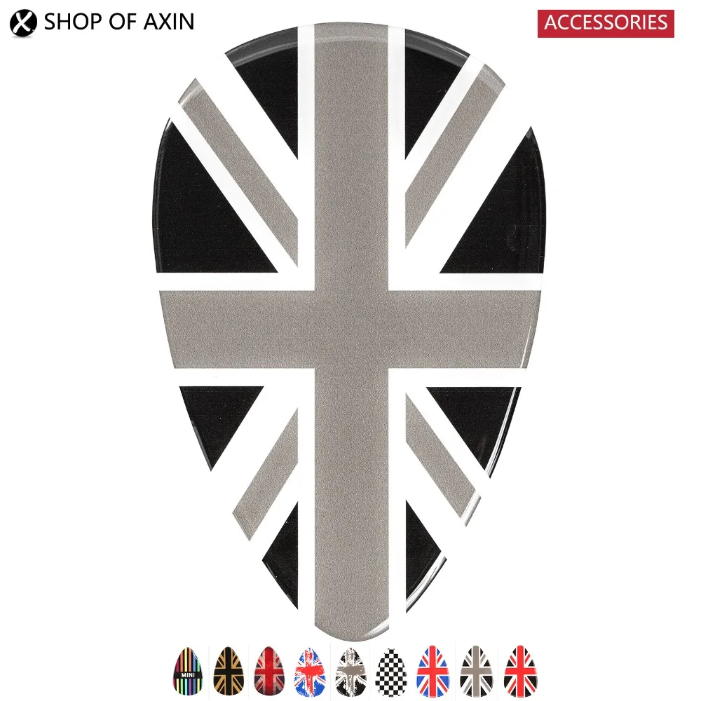 Выходная Панель 3d наклейки Прозрачная силиконовая наклейка Union Jack Graphics для Mini Cooper