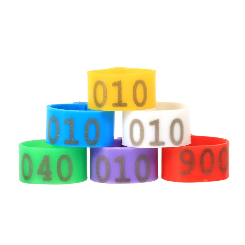 16 мм пластиковые кольца для птиц открытый тип пряжки курицы утки гуся цифровое