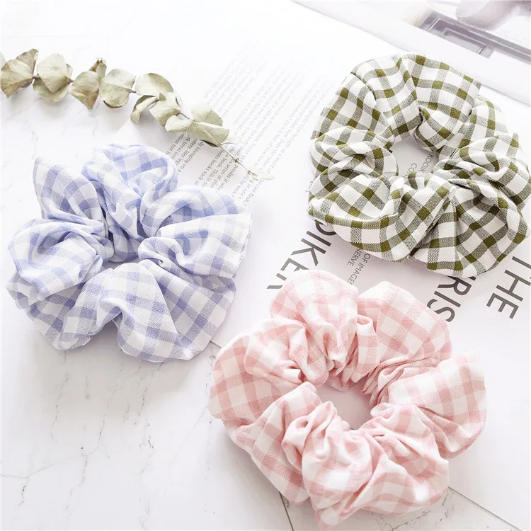 

Girls pure color hair adorn New cross hair lady Fashion Rope headdress Flower Rubber Bands Small Adorn Article--A bag of six