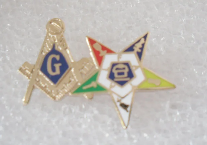 M032 10 шт. броши для маскарада в форме звезды заколки значки масоник и заказ