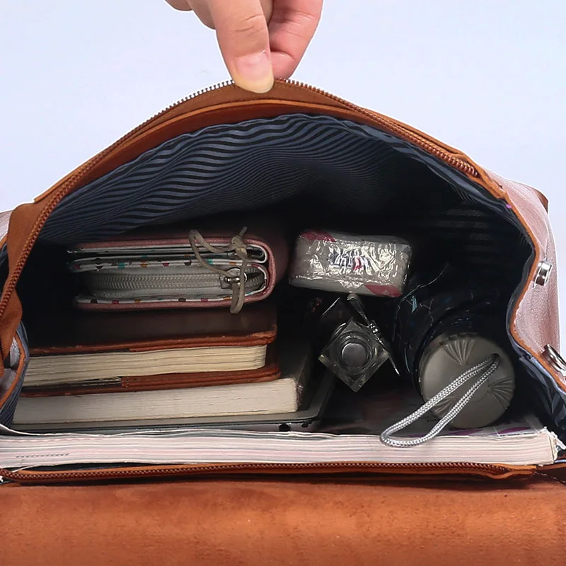 Женский рюкзак из искусственной кожи Mochila Feminina повседневный винтажный весна 2019 |