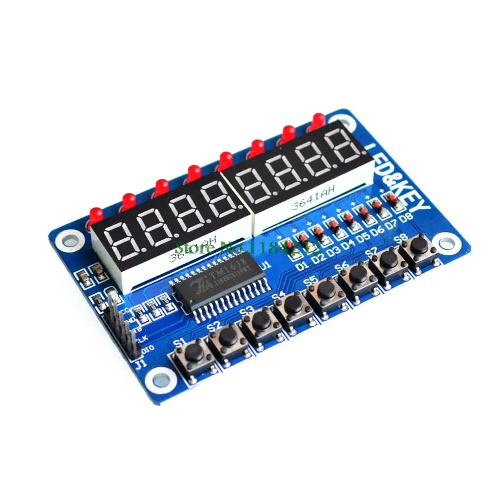 Ключ для AVR нового 8-битного цифрового светодиодного модуля трубки TM1638 |