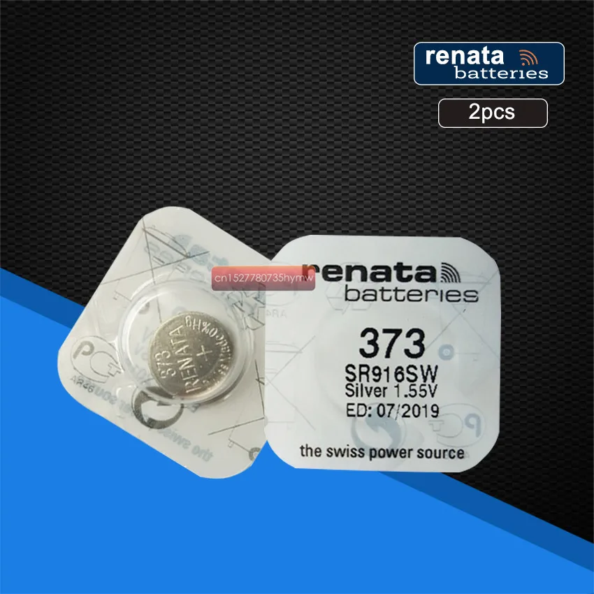 2 шт renata часы с оксидом серебра 373 SR916SW 916 1,55 V renata 373 renata 916 батарея