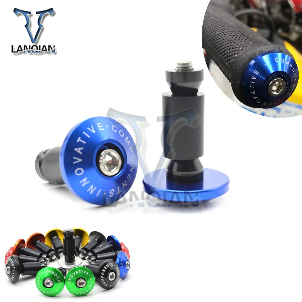 Мотоцикл 7/8 ''CNC Ручка Бар Конец универсальные рукоятки на руль для Honda Black SpiRit