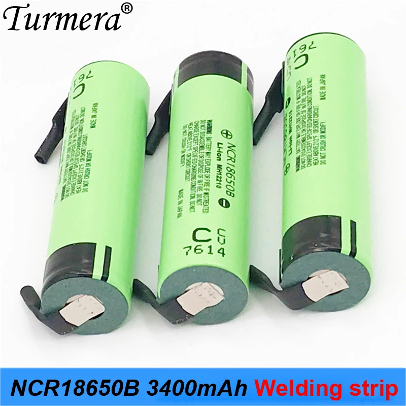 18650 аккумулятор 3400 mAh 3,7 V NCR18650B+ литий-ионная аккумуляторная батарея в полоску для фонарика 12v набор электрических отверток nov11