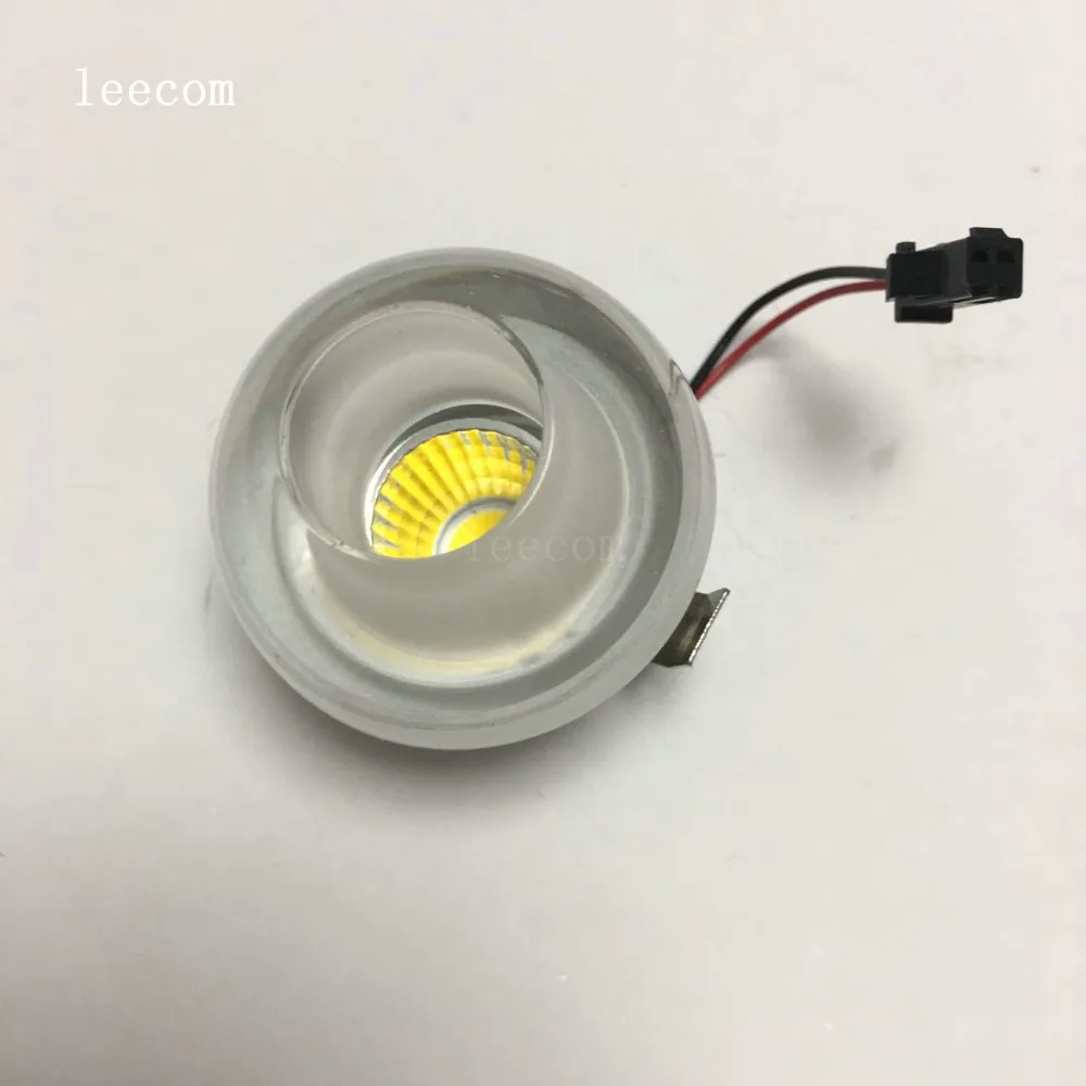 1 шт./лот DC12V мини светодиодный COB прожектор 3 Вт Мини для шкафа витрина шкаф под