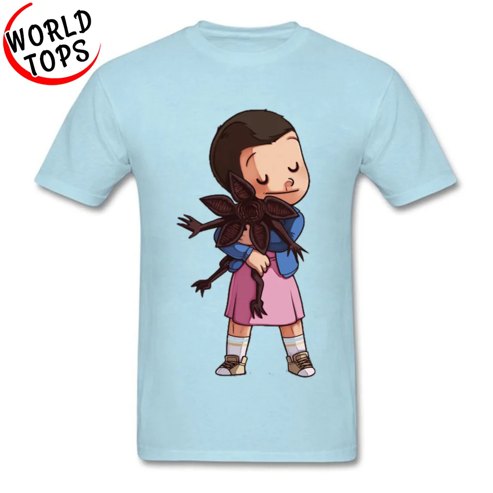 Футболка Eleven Hug Demogorgon очень странные дела новинка 2019 топы с мультяшным рисунком