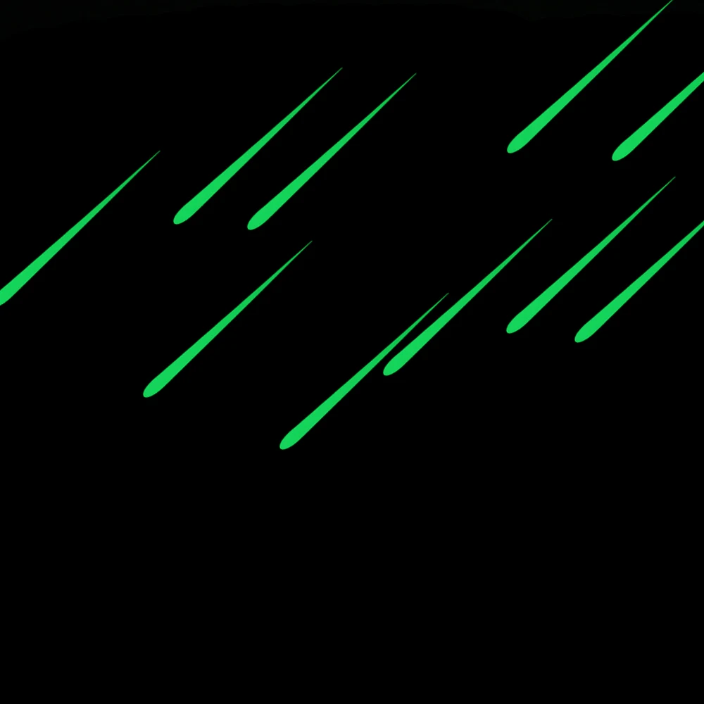 Светится в темноте метеоритный дождь Настенная Наклейка s для детской комнаты DIY