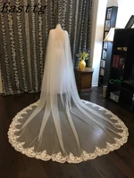 new arrival whiteivory wedding cape veil bridal cloak lace shawl 108w x 120 3 meter cathedral long wedding accessories