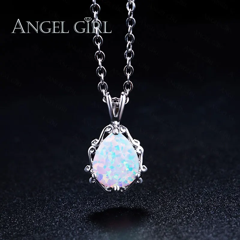 Белый Макси Цепочки и ожерелья Для женщин Опал розового золота Цвет длинные