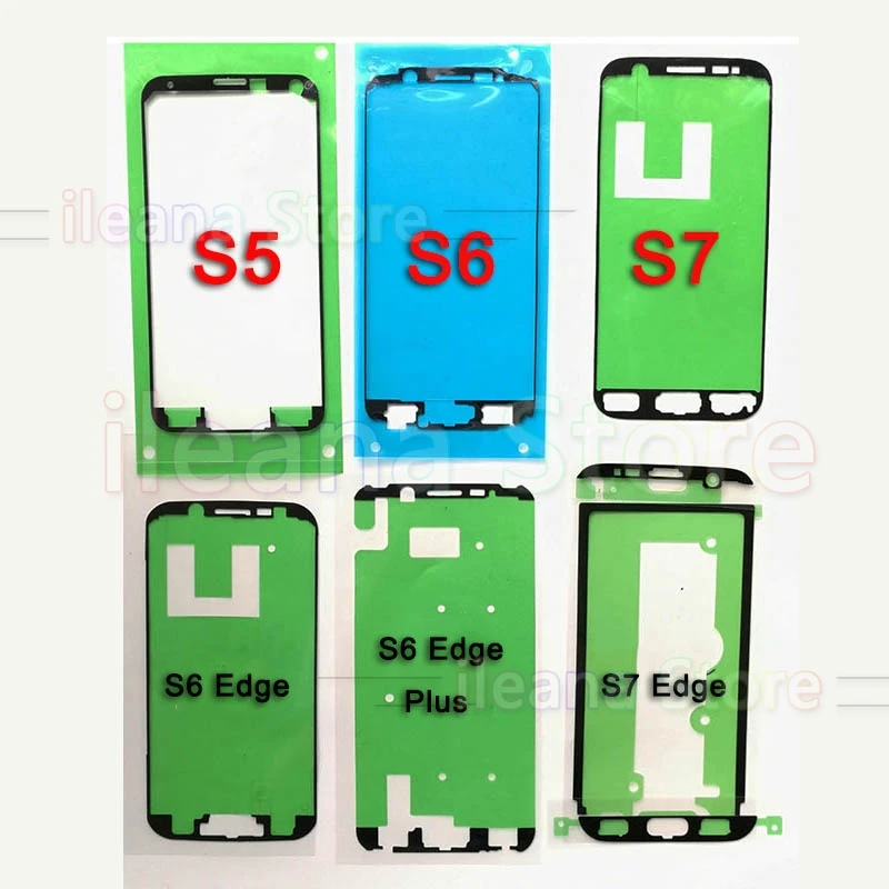 10 шт. клей для samsung S3 i9300 S4 i9500 S5 G920 S6 S7 Edge S8 Plus передний ЖК-дисплей рамка стикер