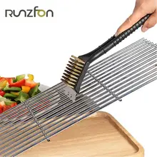 Открытый Пособия по кулинарии столовая база для Churrasco BBQ печь для барбекю гриль провода чистящее средство для чистки Сталь кисти скребок Инструменты Аксессуары