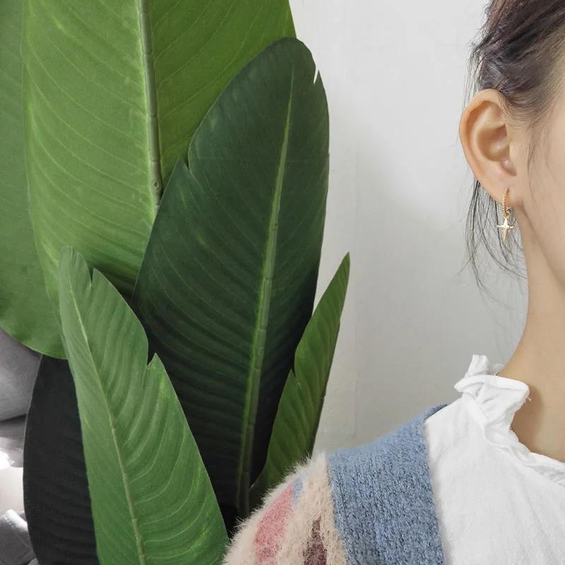 Серьги с пряжкой в виде ушей из стерлингового серебра 925 пробы классические