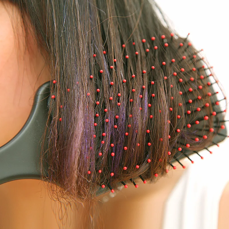 Массажная расческа для волос массажная весло подушка женщин влажная кудрявая