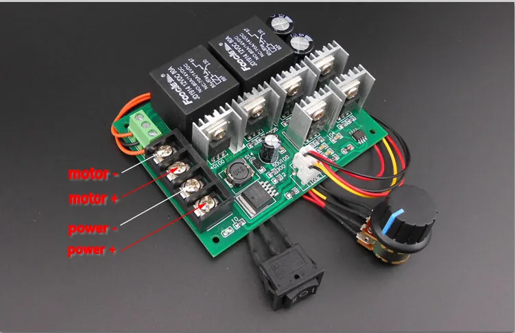Передний обратный DC регулятор частоты вращения двигателя 10 50V 40A для управления