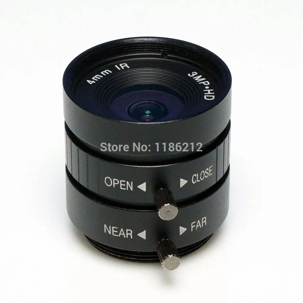 

3 Mega Pixel,4mm Manual Iris Lens Industrial Lens with 1/2.7" format & CS Mount