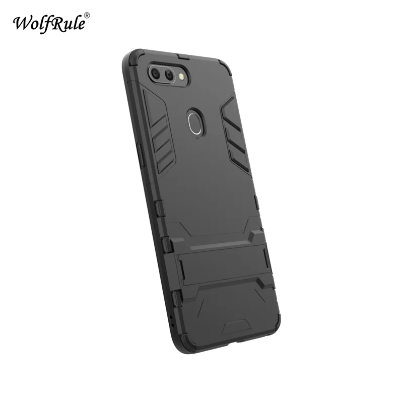 wolfrule oppo r15 cases oppo r15 case cover soft silicone plastic kickstand back case for oppo r15 coque funda 6 28 free global shipping