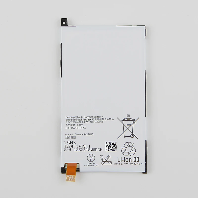 OHD оригинальный телефон высокой емкости Z1 мини аккумулятор для SONY Xperia Mini D5503 Compact