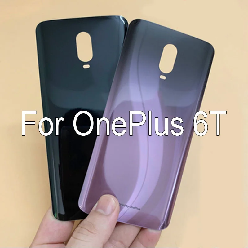 100% оригинальная задняя крышка батарейного отсека для OnePlus 6 T t запасные части