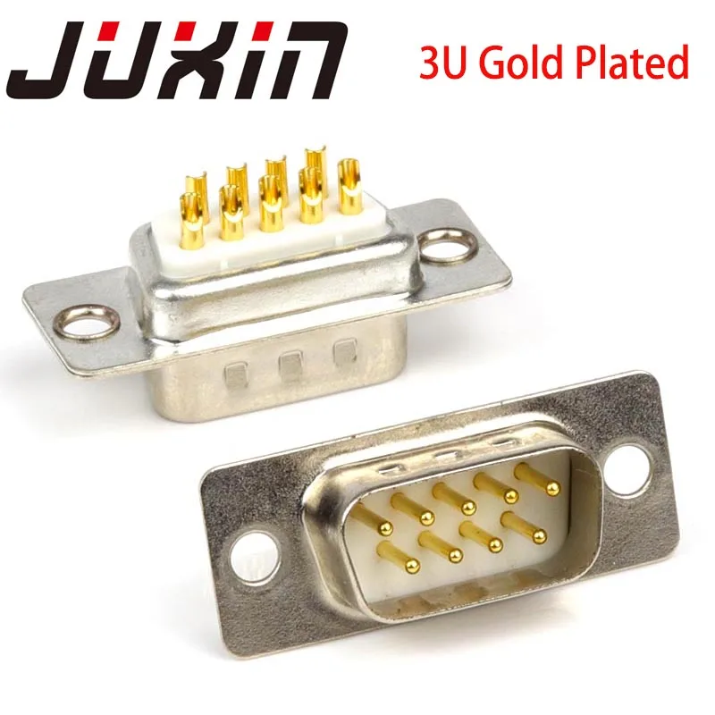 

2PCS DB9 female male rs232/rs485 com connector Pc Accessories Connectors D-sub Jack RS232 9pin Solid Pin Module Serial Header