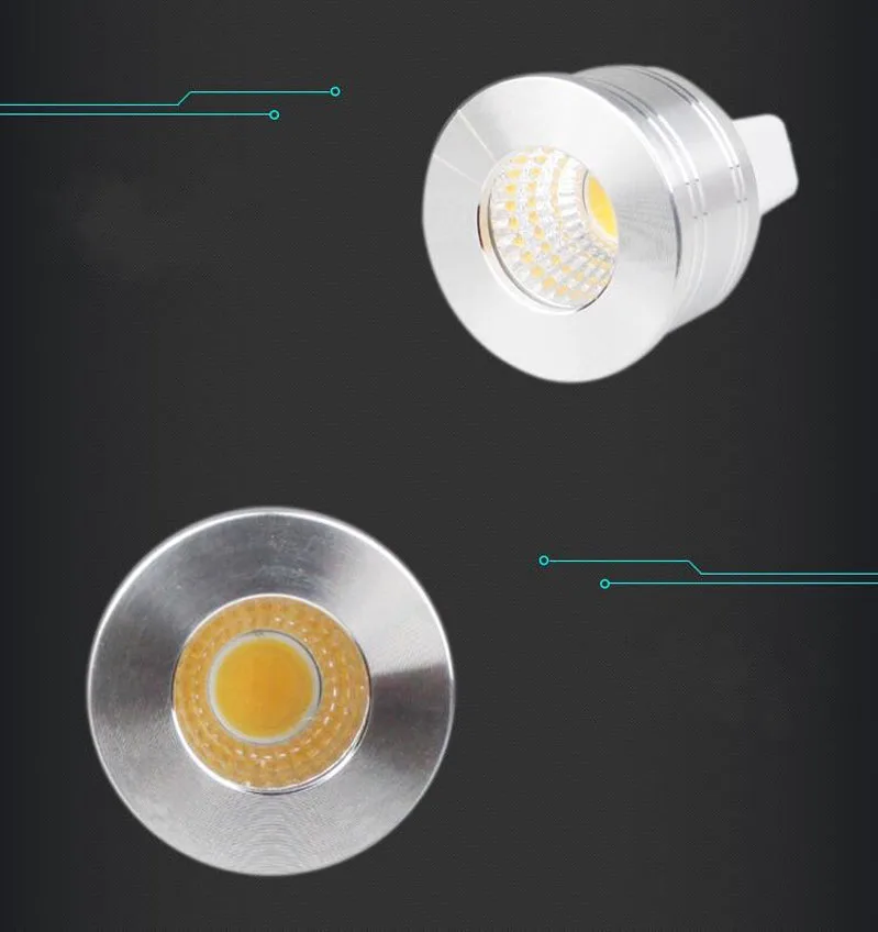 Светодиодный светильник GU10 COB mini GU10 MR16 MR11 12 В 3 Вт 9 Вт 35 мм 2700 к, теплый белый дневной светильник, холодный белый точечный светильник, лампа для замены галогенной лампы